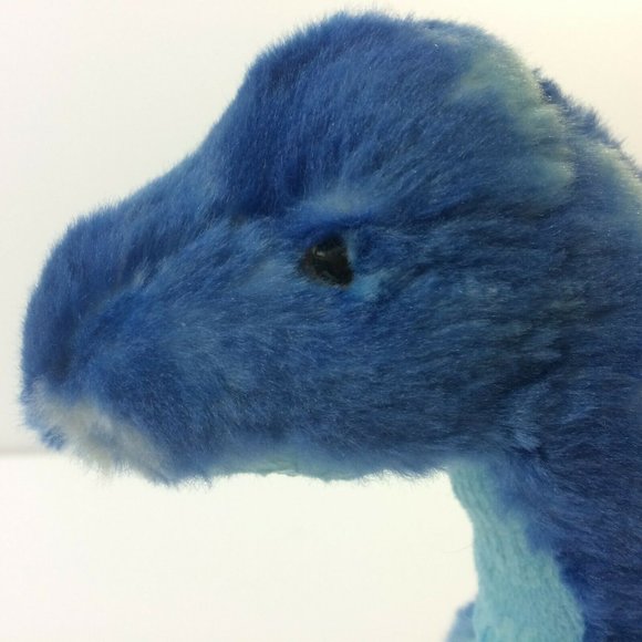 Aurora Dinosaur Brontosaurus Plush Long Neck Blue Tie Dye 15” Stuffed Animal Toy - Picture 9 of 12
